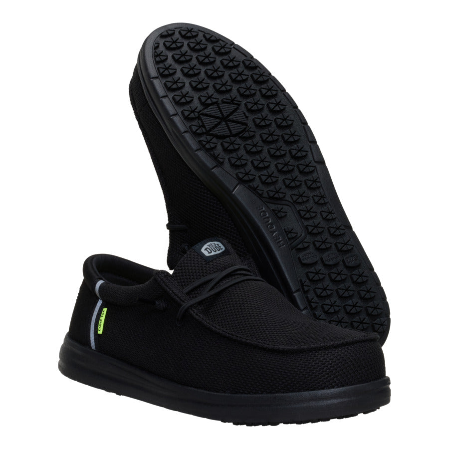 Wally Work Comp Toe Wide - Black/Black - Image 4